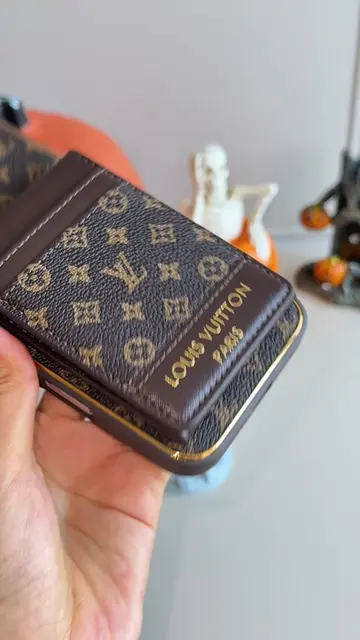 Vintage Monogram Card Slot Phone Case 🤎#unboxing #phonecase #iphonecase #iphone