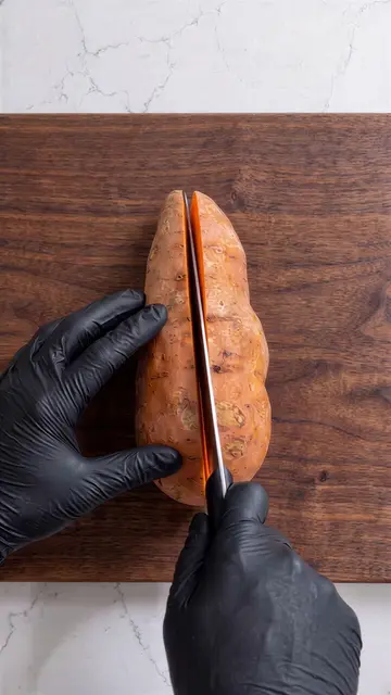 Cheesy Loaded Sweet Potato 🥔🧀🥑