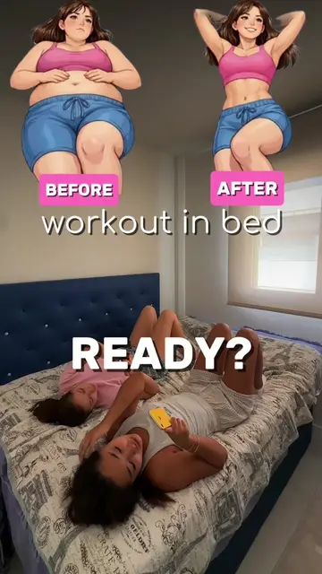 WORKOUT IN BED 😮‍💨🩷 Reminding you all!  #tipsforgirls #burnfat #bedworkout #l