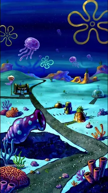 Welp... another slow day down here in Bikini Bottom🫧🪼| Download more live wall