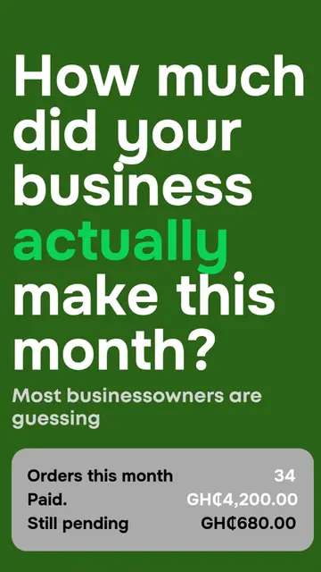 Know how much you make every Month as a business owner. Download Pocketi today!!
