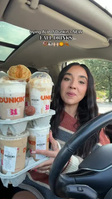 Dunkin’s new FALL drinks are HERE ☕️🍂Trying them all so you don’t have to! 👀🍩