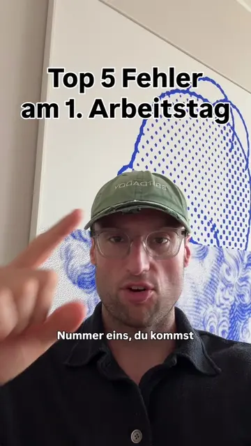 Beachte das beim 1. Arbeitstag und folg mir für mehr Videos! #arbeiten #job #pra