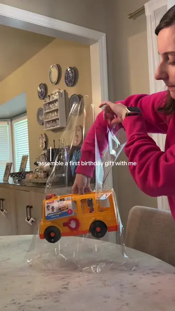 Put together a first birthday gift with me! I have a separate video on the embro