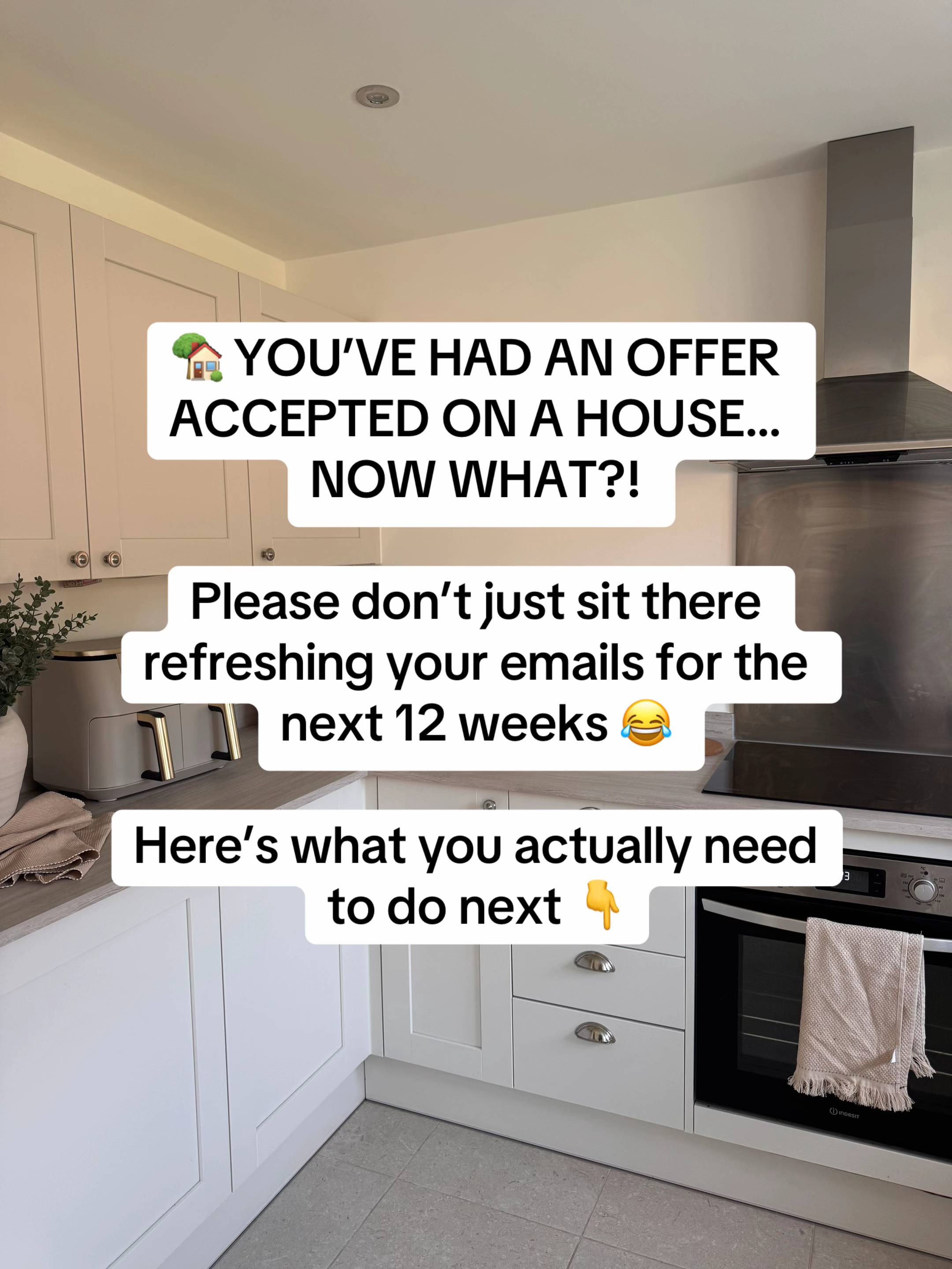 You’ve had an offer accepted on a house… congratulations! 🥹🏡🔑 And now begins 