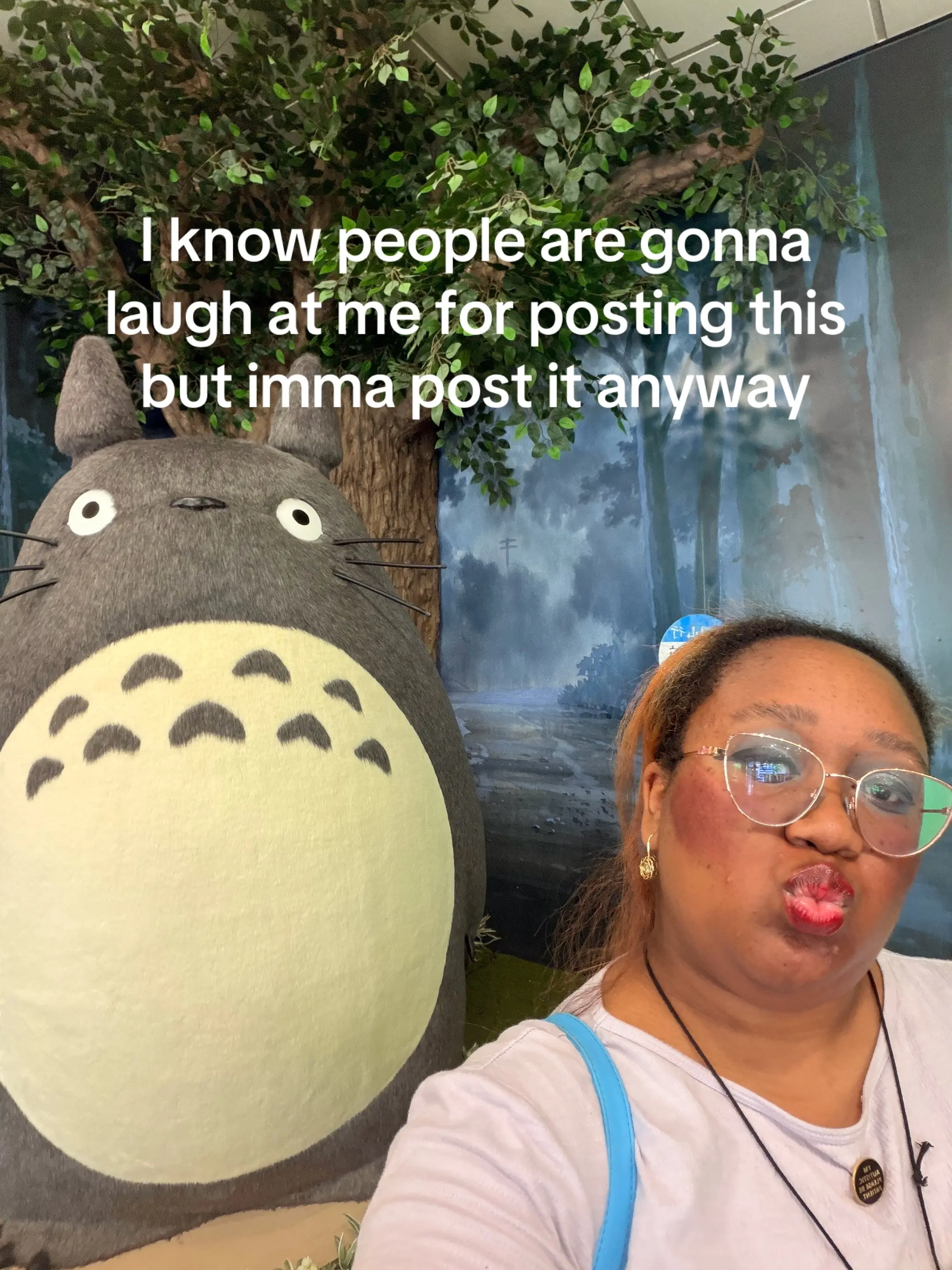 went to the studio ghibli pop up at del amo mall ☺️✌🏾#trend #selfies #delamomal