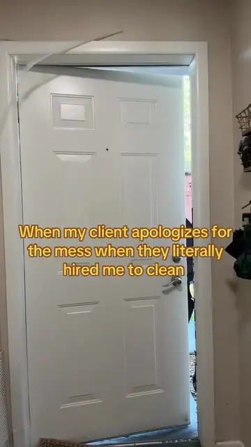 Please stop apologizing and let me do my thing! No judgment, just cleaning. 🫶🏼