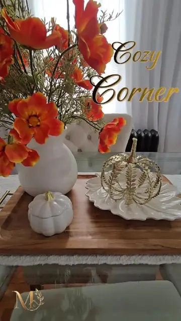 Creando el rincón otoñal perfecto en casa 🤎✨ Guarda este video para inspirarte 