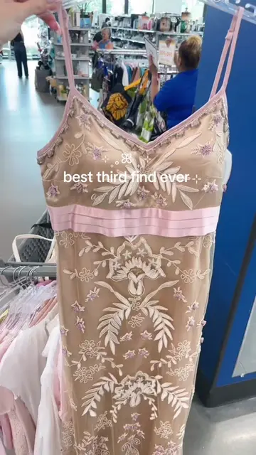 My time has finally come 🥹💕🪞🌸⭐️ ~ Sue Wong dress at the thrift store  I’m SO