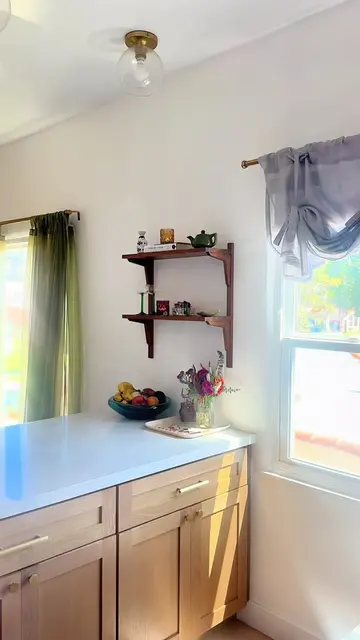 My @Joss & Main solid wood wall shelf added the right amount of character to my 