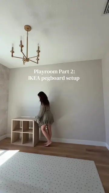 Part 2 of turning our office/guest bedroom into a playroom!  Today’s little upgr