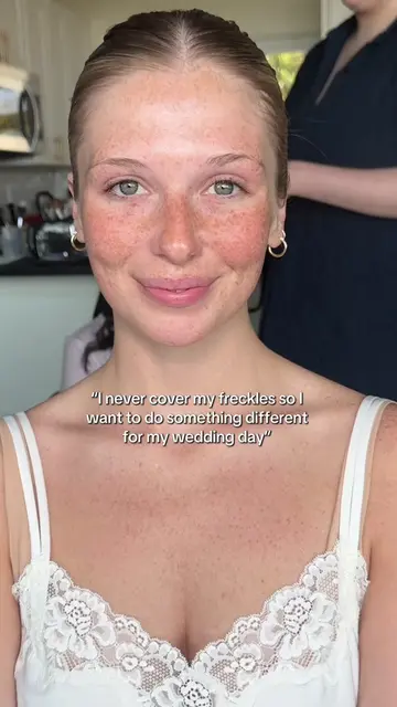 During this brides makeup consultation she told me she normally never covers her