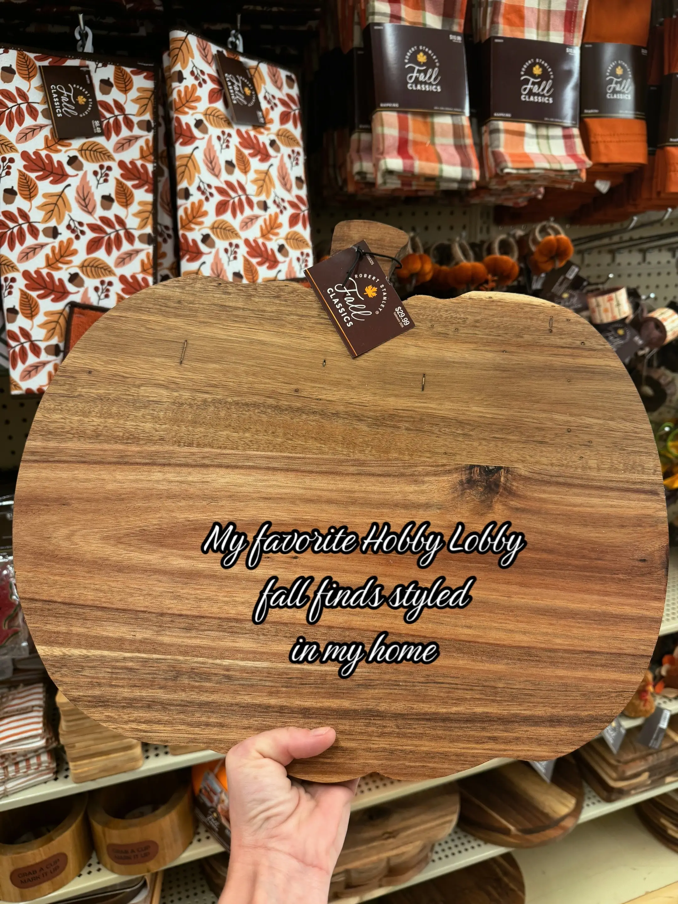 My favorite Hobby Lobby fall finds styled in my home 🤎  I love adding little fa