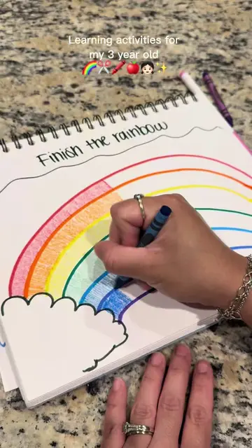 Part 4. 🌈✂️✨🍎 Please don’t judge my rainbow & strawberries lol but anyways her