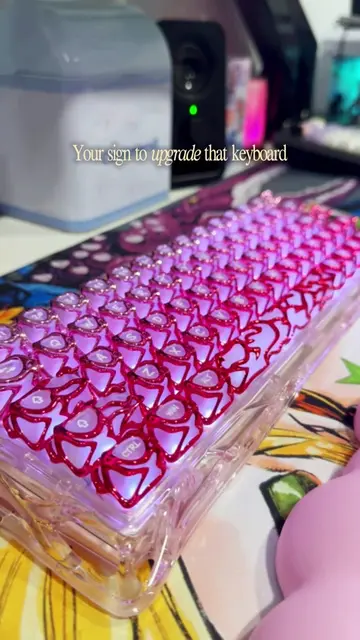Upgrading to a HE keyboard was the move 🎀✨ (Caps from GAOXD) #keyboard #keycaps