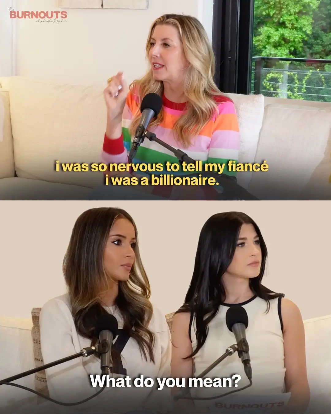 Watch our full episode with Sara Blakely at the link in our bio! ❤️‍🔥 #theburno