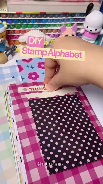 DIY STAMP ALPHABET - in this economy kalo bisa bikin knapa harus beli ga sih? He