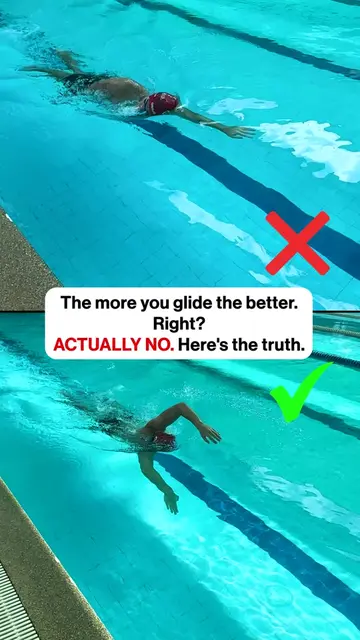 Gliding in freestyle is important. But there is such a thing as too much of it. 