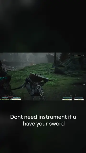 When u finish the fight just grab your sword n play.   This is majestic game. Ev
