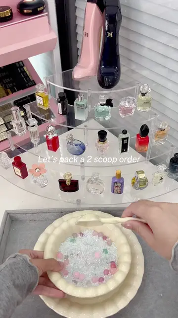 Let’s pack a 2 scoop order🥰#miniperfume #lipstick #makeup #luckyscoop #packing