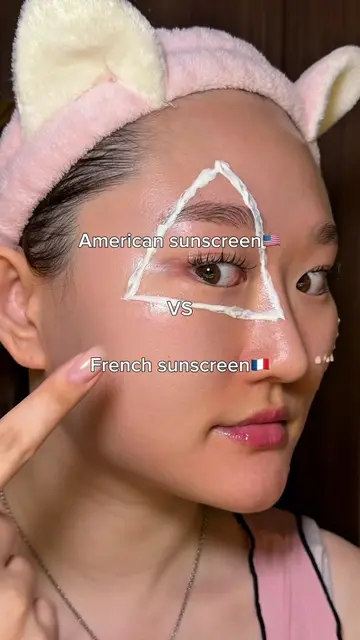 Which do you prefer American🇺🇸 or French🇫🇷 sunscreen?☀️ #viral #fyp #sunscre