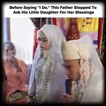 The wedding was about to begin when this father did something incredibly touchin