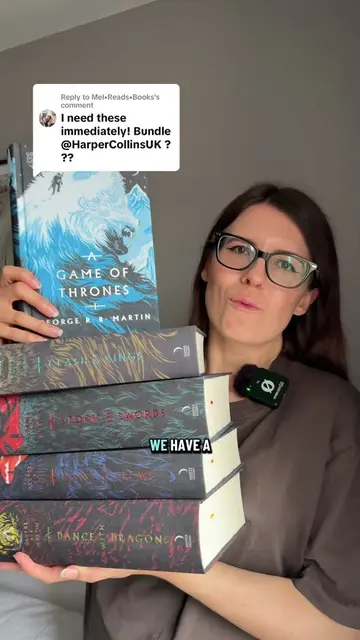 Replying to @Mel•Reads•Books Game of Thrones bundle of the new clothbound editio