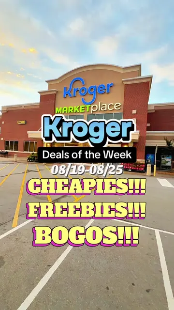 Kroger Deals of the Week!🔥 08/19-08/25 #kroger #krogerdeals #krogercouponing #c