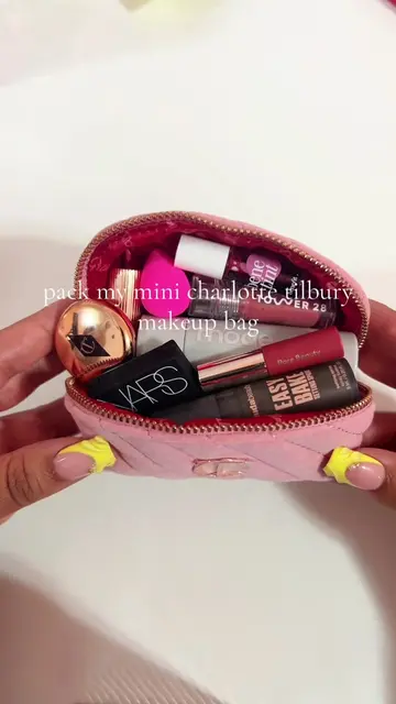 what’s in my mini makeup bag ✨ #makeup #minimakeup #BeautyTok #preppyaesthetic #
