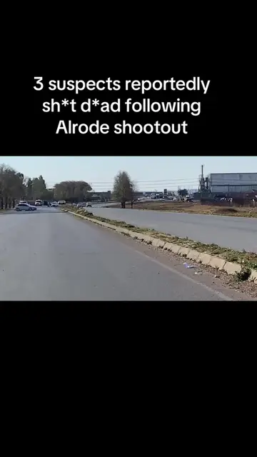 A high-speed police chase ends in a shootout in Alrode, with three suspects repo
