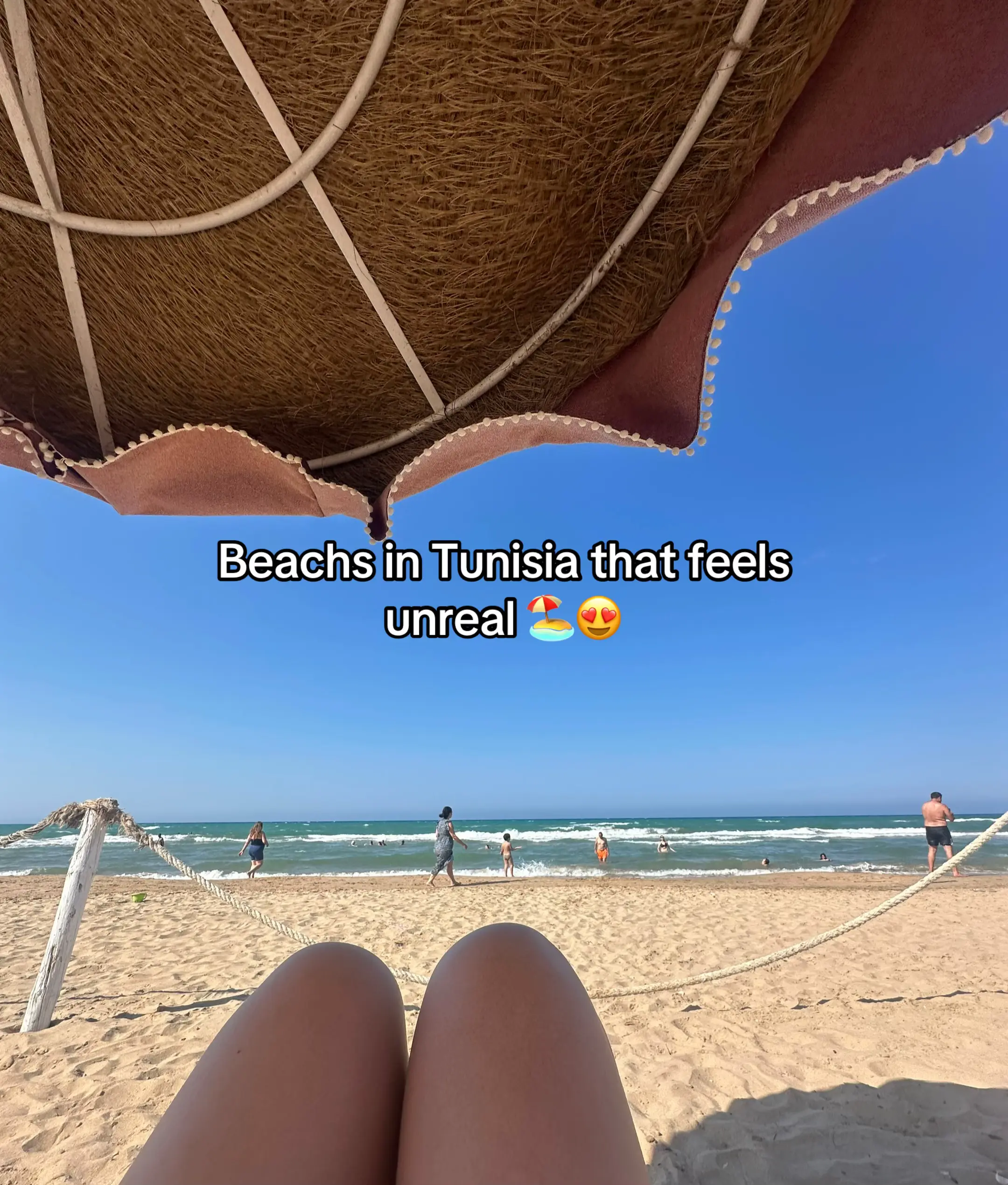 If you visited one of these it’s hard to swim anywhere else 😭🥺 #beachs #tunisi
