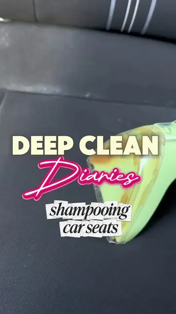 Shampooing my seats for the FIRST TIME in 4 years 😭😭 don’t judge me, we’re get