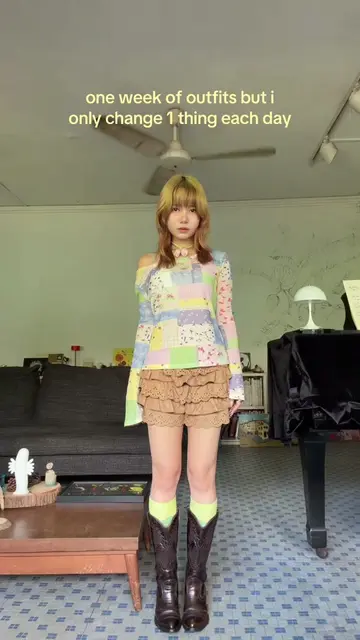 ended up with a whole week of outfits using mostly the same thrifted pieces 🌷 (