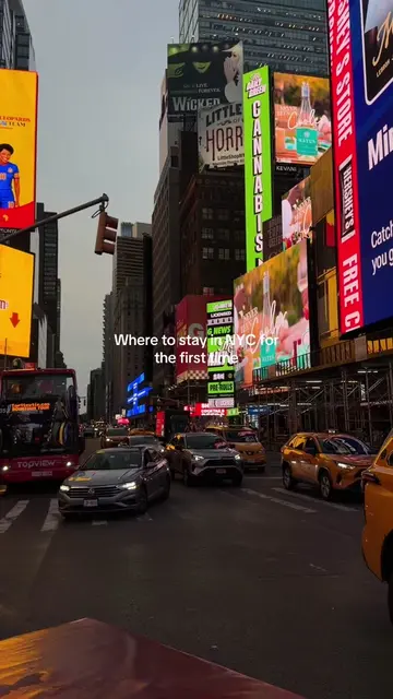 Times Square makes sense for a first NYC trip if Broadway, Rockefeller Center, B