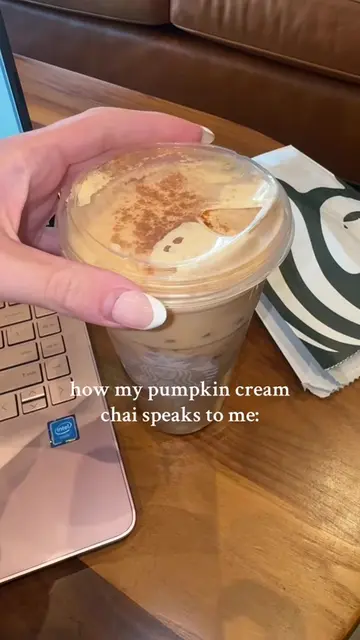 ITS THAT TIME!!!🎃🌟😋🤤 #starbucks #pumpkinchai #chai #fundrink #falldrink 