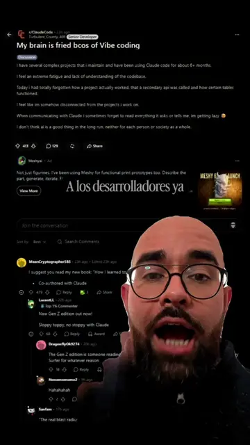 Claude te puede hacer un programador zombie. #cursor #codex #claudecode #iaagent