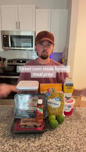 meal prepping doesn’t have to be some big production. street corn steak bowls. t