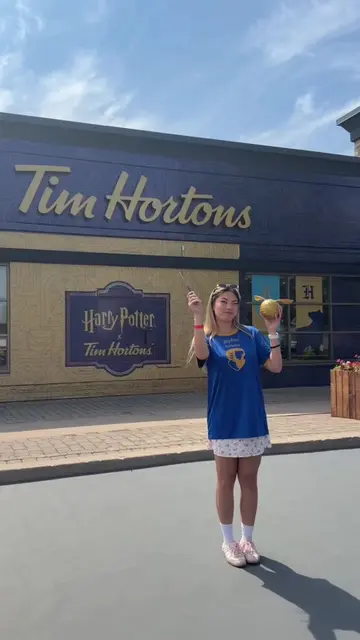 Crazy Harry Potter themed Tim Hortons in Toronto 👀✨🪄 Listen, if you’re a potte