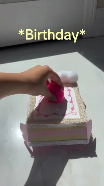 Birthday Cake Photo box Tutorial*handmade cute gift for you to make #whimsical #