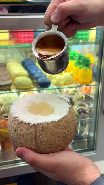 A little taste of summer in a coconut shell. 🥥🍦 Our Coconut Affogato has been 