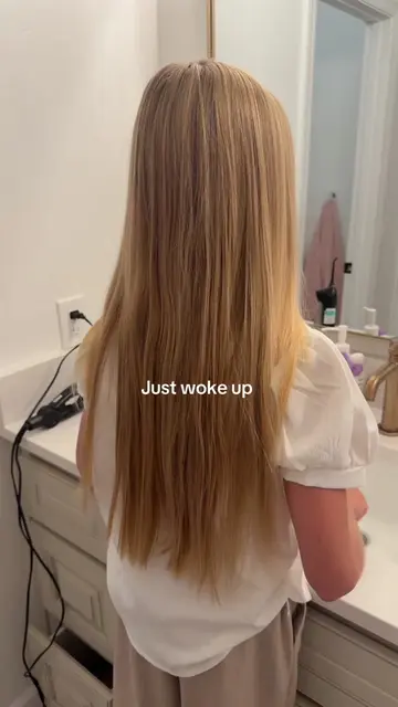 The girls are obsessed with having their hair down these days 🤍🤍 #hair #momof3