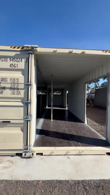 Two containers joined together and transformed into one modern home. #containerh