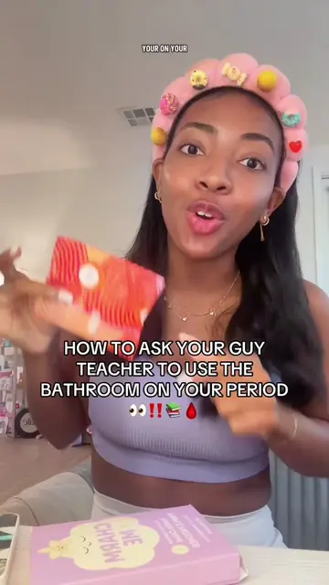 when you need to change your pad but your teacher is a GUY 😭🩸 bestie you do no