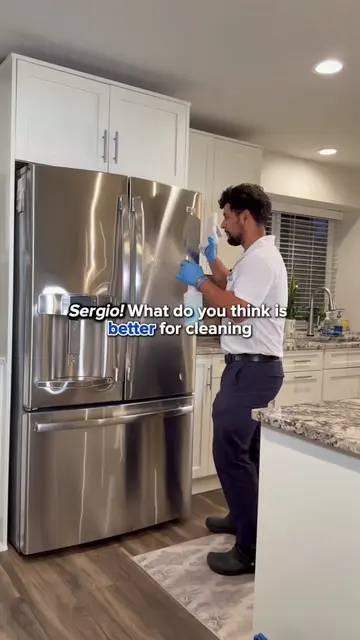 The best way to make your stainless steel PRISTINE!  #cleaning #deepcleaning #cl