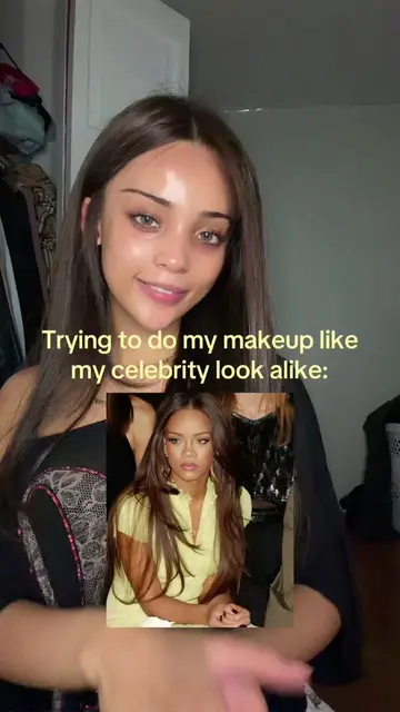 She’s perfect #fyp #rihanna #makeup #celebritylookalike 
