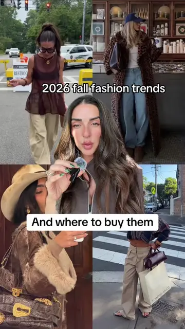 2026 fall fashion trends and wear to buy them. Link in bio to shop all these loo