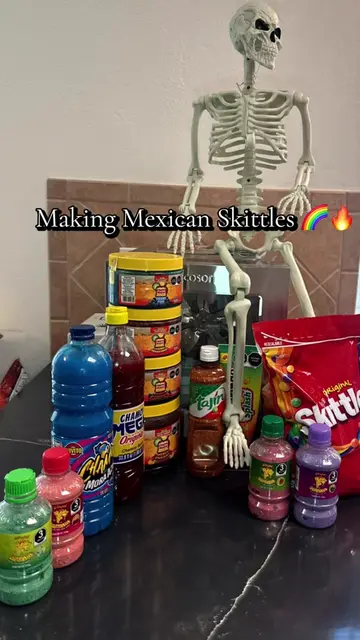 Making Mexican Skittles for the first time 🌈🔥 Which one would you try? ❤️💚💜#