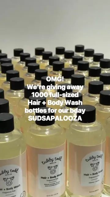 🫧 FREE TUBBY TODD ALERT 🫧 We’re giving away 1,000 full-size Hair + Body Washes