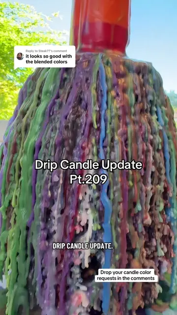 Replying to @Steak?? Drop your drip candle questions and candle color requests f