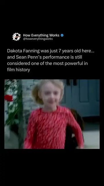 In 2001, a 7-year-old Dakota Fanning had never carried a film before, and she wa